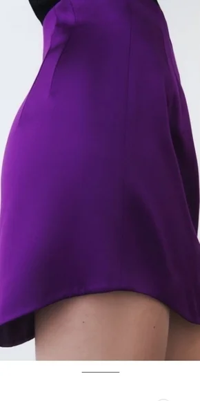 ZARA satin effect high waist skirt - Picture 3 of 9